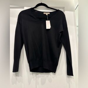 Black v-neck Banana Republic sweater